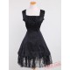 Black Lace Cotton Sweet Lolita Dress