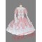 Pink and White Bow Cotton Sweet Lolita Dress