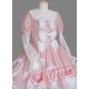 Pink and White Bow Cotton Sweet Lolita Dress