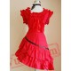 Red Asymmetical Sweet Lolita Dress