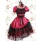 Rose Satin Yarn Sweet Lolita Dress