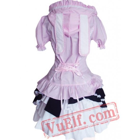 Short Sleeves Single breasted Cotton Lolita Suit