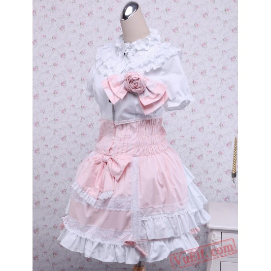 Pink Cotton Sweet Lolita Dress