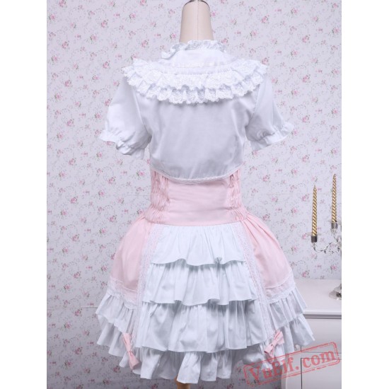 Pink Cotton Sweet Lolita Dress