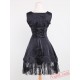 Black Lace Cotton Sweet Lolita Dress