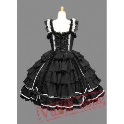 Sleeveless Black Lolita Dress