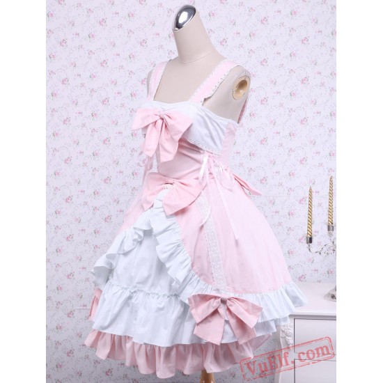 Pink Cotton Sweet Lolita Dress