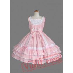 Sweet Pink Multi layer Cotton Lolita Dress