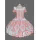 Pink Puff Sleeves Cotton Sweet Lolita Dress