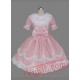 Pink Short Sleeves Bow Cotton Sweet Lolita Dress