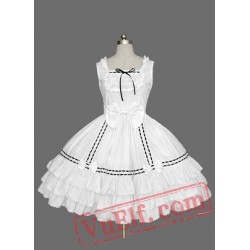 White Sleeveless Multi layer Sweet Lolita Dress