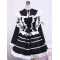 Black Cotton Bandage Striped Gothic Lolita Dress