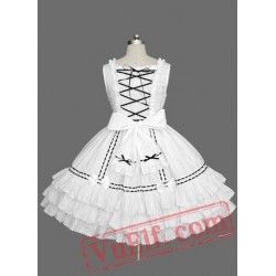 White Sleeveless Multi layer Sweet Lolita Dress