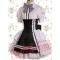 White And Black Cotton Short Sleeve Bow School Lolita Dress