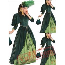 Classic Green Victorian Dress