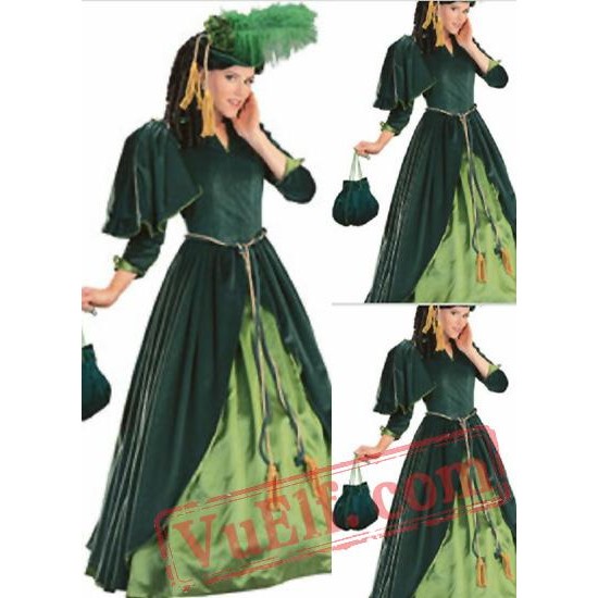 Classic Green Victorian Dress