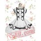 White Bandage Ruffle Cotton Gothic Lolita Dress