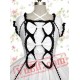 White Bandage Ruffle Cotton Gothic Lolita Dress