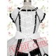 White Bandage Ruffle Cotton Gothic Lolita Dress