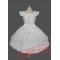 White Cap Sleeves Bow Lace Cotton Sweet Lolita Dress