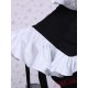 Black Cotton Bandage Striped Gothic Lolita Dress