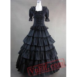 Classic Black Gothic Victorian Dress