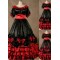 Gorgeous Black and Red Victorian Dress