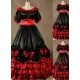 Gorgeous Black and Red Victorian Dress