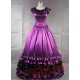 Gorgeous Purple Satin Gothic Victorian Gown