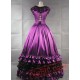 Gorgeous Purple Satin Gothic Victorian Gown