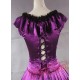 Gorgeous Purple Satin Gothic Victorian Gown