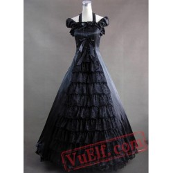 Elegant and Graceful Black Gothic Style Gown