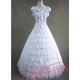 Elegant White Lace Victorian Dress Pattern