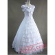 Elegant White Lace Victorian Dress Pattern