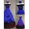 Gorgeous Sleeveless Blue Gothic Victorian Dress