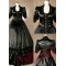 Exquisite Pure Black Victorian Lolita Dress