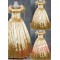 Graceful Golden Gothic Victorian Dress