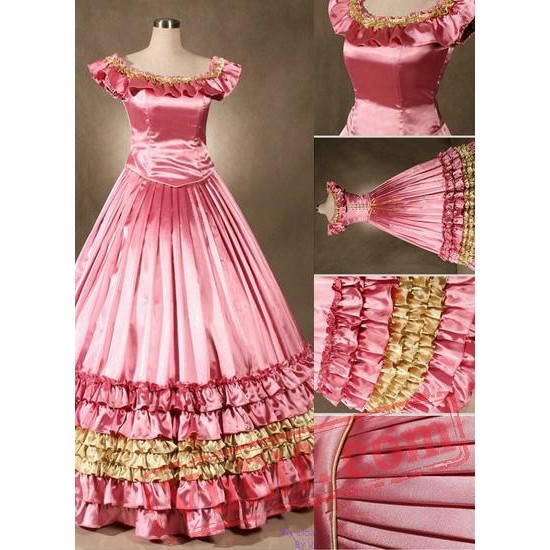 Fancy Pink Victorian Dress