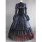 Long Sleeves Black Gothic Victorian Style Gown