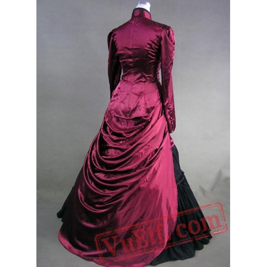 Graceful Vintage Gothic Victorian Dress Floor Length