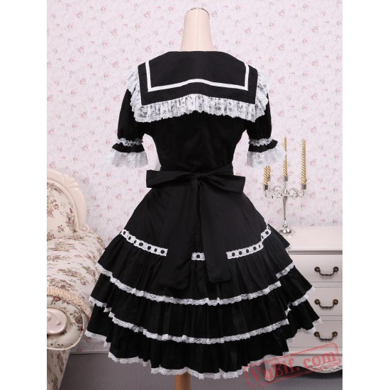 Black Ruffles Gothic Lolita Dress