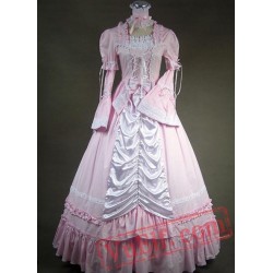 Pink and White Victorian Style Dress