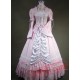 Pink and White Victorian Style Dress