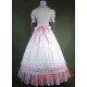 Pink and White Victorian Style Dress