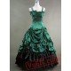 Green Satin Gothic Victorian Dress