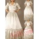New Arrival Cream White Gothic Victorian Dress