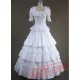 Pure White Long Cotton Victorian Lolita Dress