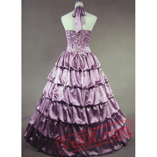 Halter Victorian Ball Gown