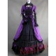 Purple and Black Gothic Victorian Dress