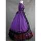 Purple and Black Gothic Victorian Dress